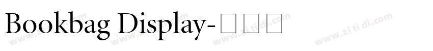 Bookbag Display字体转换